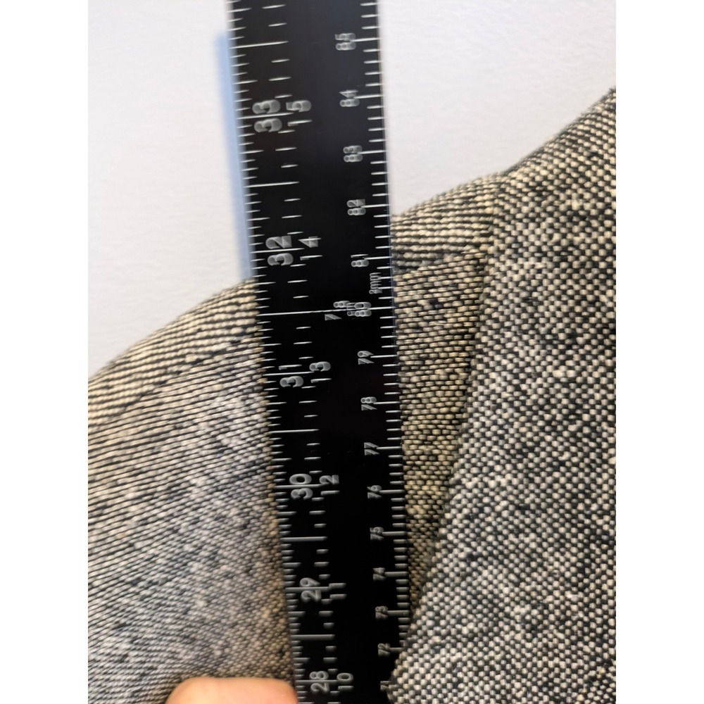 Towncraft Mens Matka Silk Sport Coat Blazer Gray Black Houndstooth Textured 46 L - Picture 7 of 7
